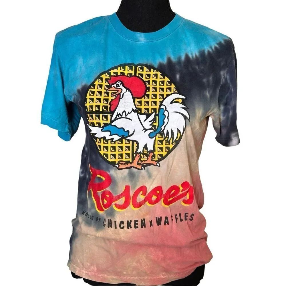 American Roadtrip Roscoe’s House of Chicken N Waffles Tie Dye Short Sleeve Graph